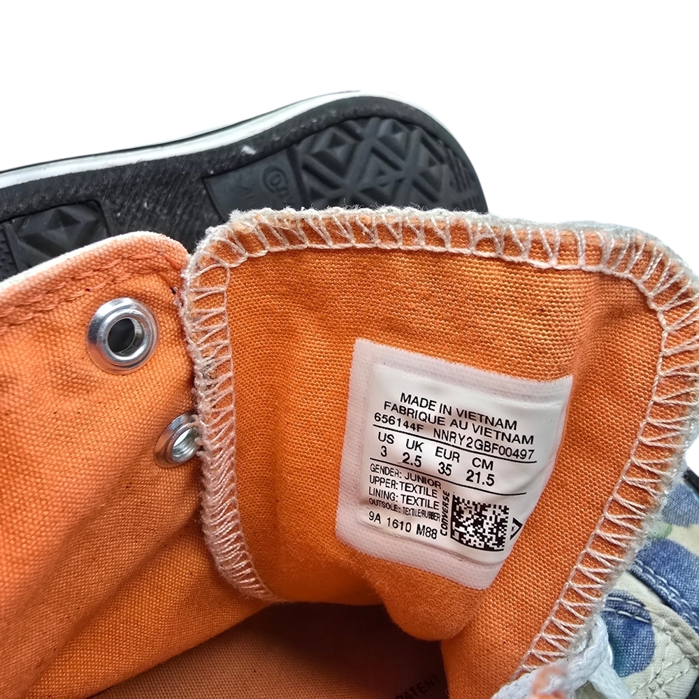 Converse Colorful Juniors Mid Top Sneakers 3 - Picture 8 of 8